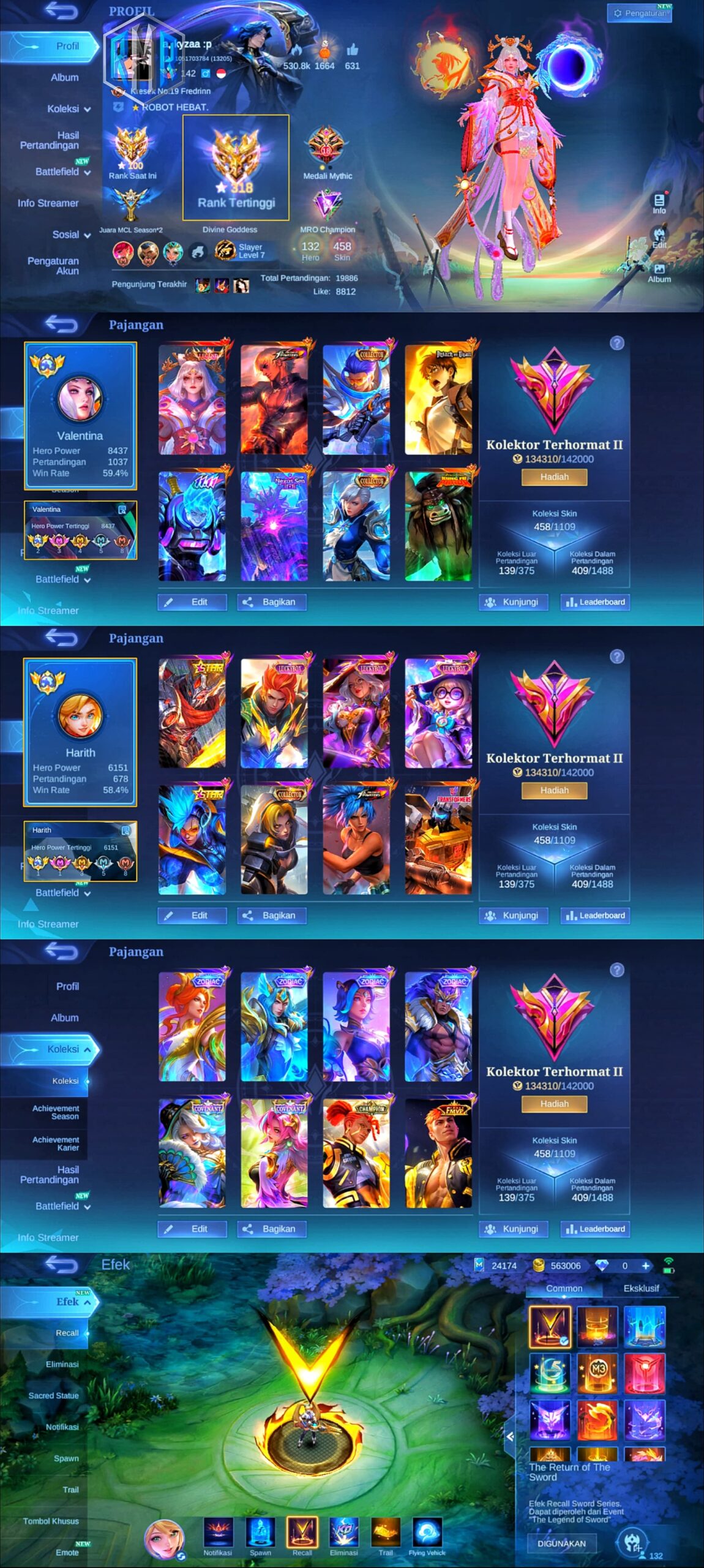 MLBB KODE#18 MONTOON ALLKOS,2 HERO EX GLOBAL,EX IMORTAL 318,TERHORMAT II - Gambar 2